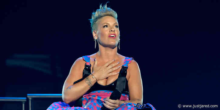 Pink Receives Giant Wheel of Cheese During Concert After Fan Throws Mother's Ashes at Her