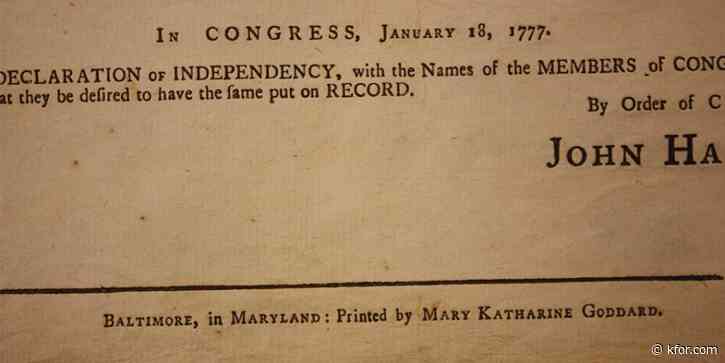 read selections from the declaration of independence