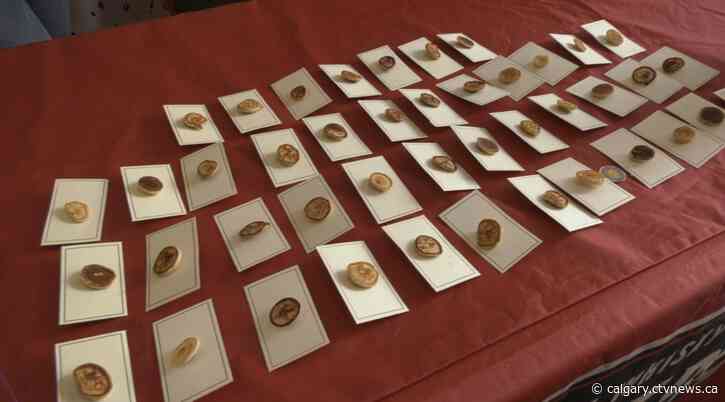 Calgary Stampede volunteer creates flapjack pins to honour 100 years of pancake breakfasts