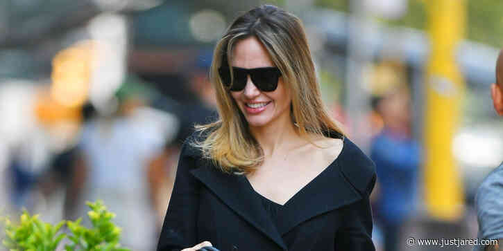 Angelina Jolie Joins Friends for Sunday Brunch in NYC