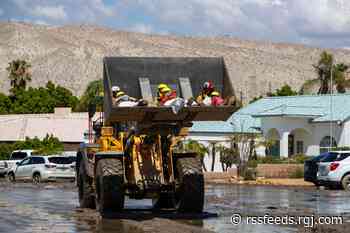 Cathedral City seniors rescued after being trapped in home care facility by Hillary mudflow