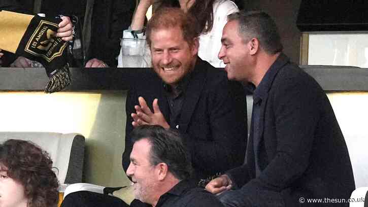Prince Harry looks like ‘giddy schoolboy’ at Inter Miami match — 48 hours after looking glum with Meghan at Beyonce gig