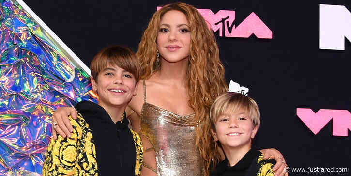 Shakira Brings Sons Milan & Sasha To MTV VMAs 2023!