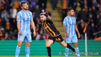 Hull City 1-1 Coventry City: Aaron Connolly's late equaliser for hosts cancels out Joel Latibeaudiere's opener as Tigers move up to fifth place with draw