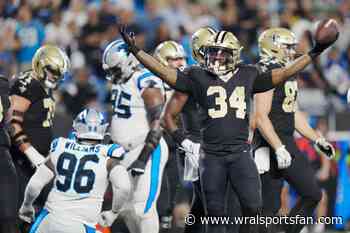 Tony Jones Jr. scores twice, Saints' defense shuts down Panthers' Bryce Young in 20-17 win