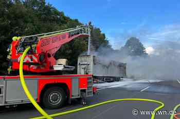 Lkw-Brand auf A43 sorgt für Stau in Münster