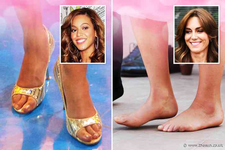 From Beyoncé to Kate Middleton, who has the most beautiful feet in the world – according to the Golden Ratio
