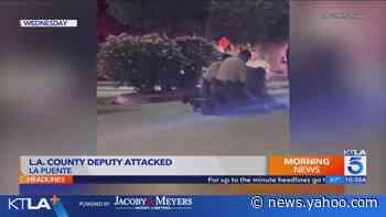 Man subdued after allegedly attacking deputy in La Puente
