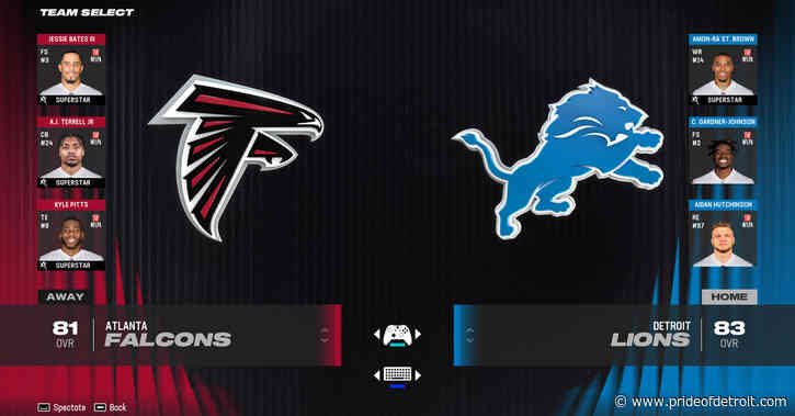 WATCH LIVE: Lions vs. Falcons Madden 24 simulation