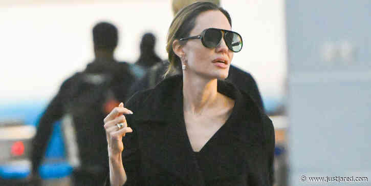 Angelina Jolie Makes a Chic Arrival to the Airport in New York City