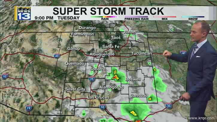 Storm chances continue for parts of New Mexico through Tuesday night