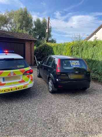 Suspicious cars seized after offences in Herefordshire town