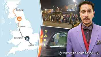 Stranded train passengers given 200-mile taxis from Preston to Edinburgh. subscription