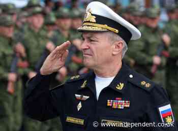 Ukraine-Russia war – live: Putin’s top admiral Viktor Sokolov ‘seen in second video’ after Kyiv claimed he was killed