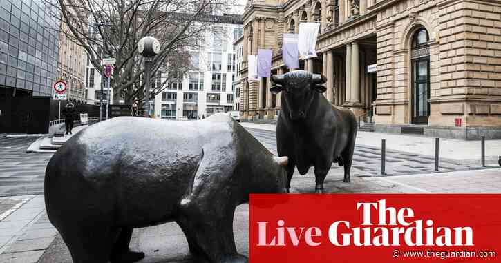 European stock markets hit six-month low; UK home sellers increase discounts; mortgage rates ease – business live