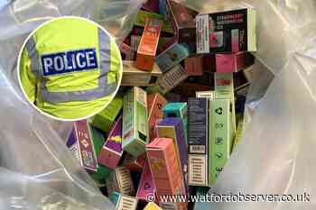 Illegal vapes seized from High Street, Watford, shops