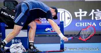 Andy Murray fumes at camera operator and smashes racket after devastating China Open loss