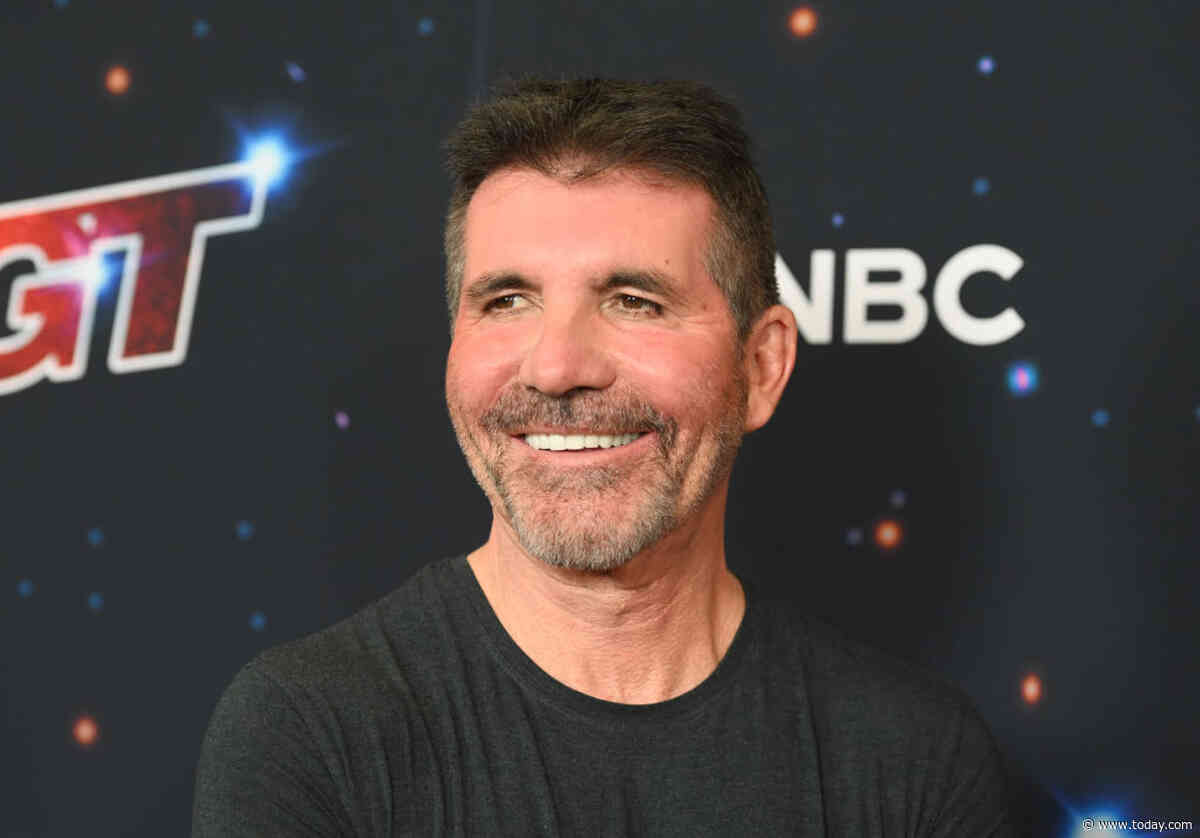 Simon Cowell's son, 9, and fiancée join him at the 'AGT' season finale