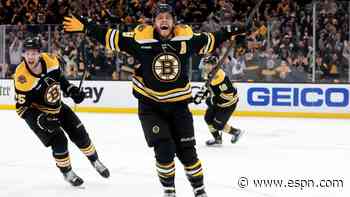 Bruins vow not to 'fall off' after playoff disaster, Bergeron retirement
