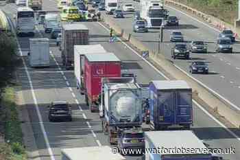 M25 lanes closed near Potters bar after 'two-car crash'