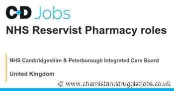 NHS Cambridgeshire & Peterborough Integrated Care Board: NHS Reservist Pharmacy roles