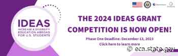 IDEAS Grant Competition Now Open for U.S. Colleges and Universities