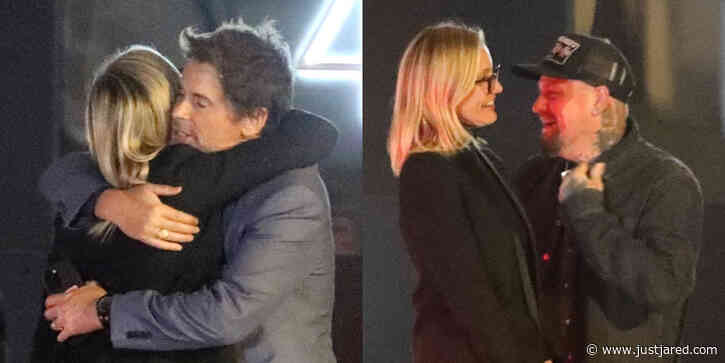 'Sex Tape' Co-Stars Cameron Diaz & Rob Lowe Reunite, Go On Double Date With Their Spouses