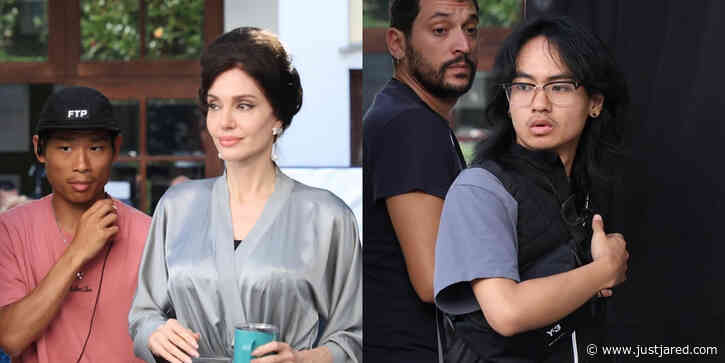 Angelina Jolie's Sons Maddox & Pax Join Her for Another Day of Work on 'Maria' Movie
