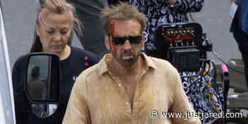 Nicolas Cage Spotted With Bloody Face While Filming 'The Surfer' in Australia