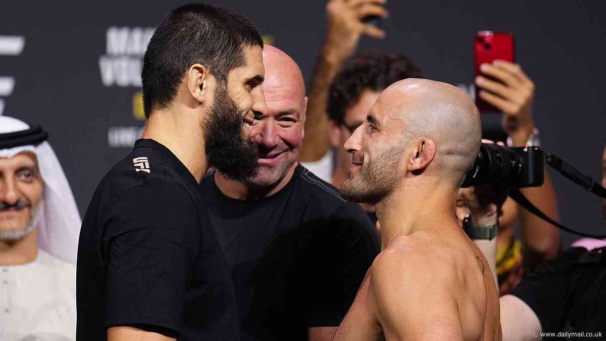 What time is Islam Makhachev vs Alexander Volkanovski TONIGHT and how can you watch UFC 294? Everything you need to know as two giants go head-to-head in Abu Dhabi