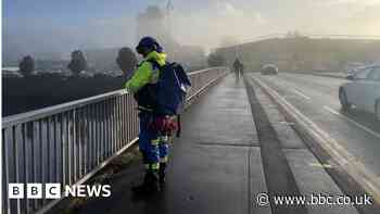 Cardiff: River Taff rescue attempt at Principality Stadium