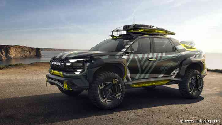 Renault Niagara Concept revealed as an electrified off-road pickup with lots of tires