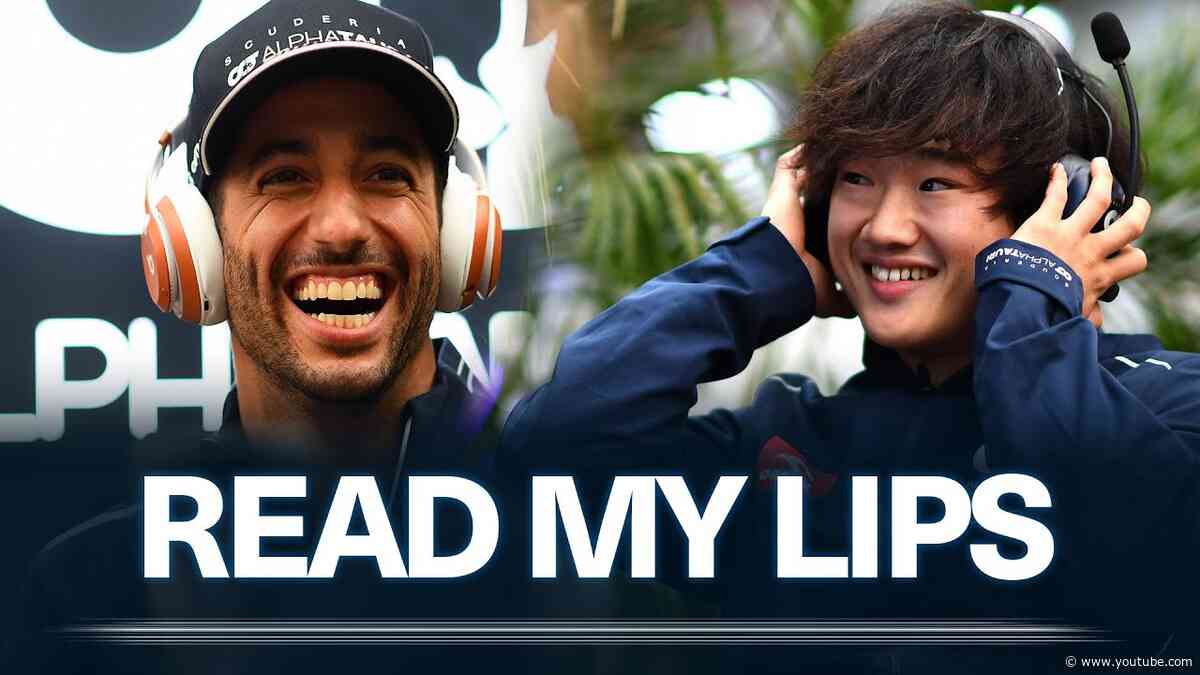 Daniel Ricciardo & Yuki Tsunoda | READ MY LIPS CHALLENGE!
