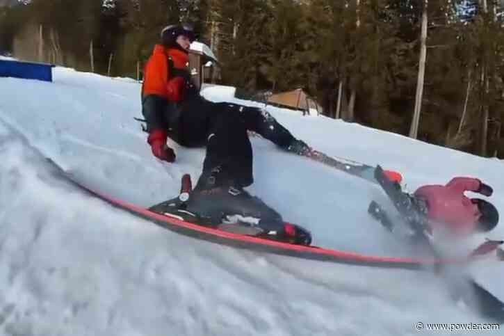 Dad Recalls When He "Almost Crushed" His Two-Year-Old Skiing