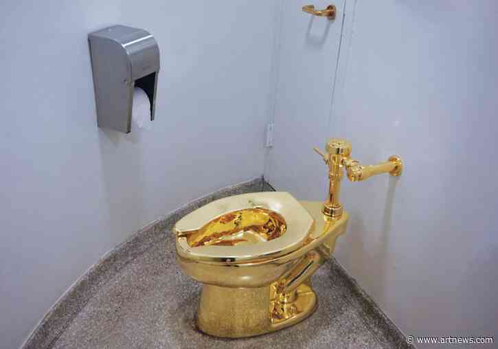 Four Men Charged in the Theft of Maurizio Cattelan’s Golden Toilet Bowl