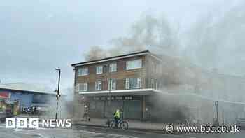 Fire breaks out Solihull chip shop and flat