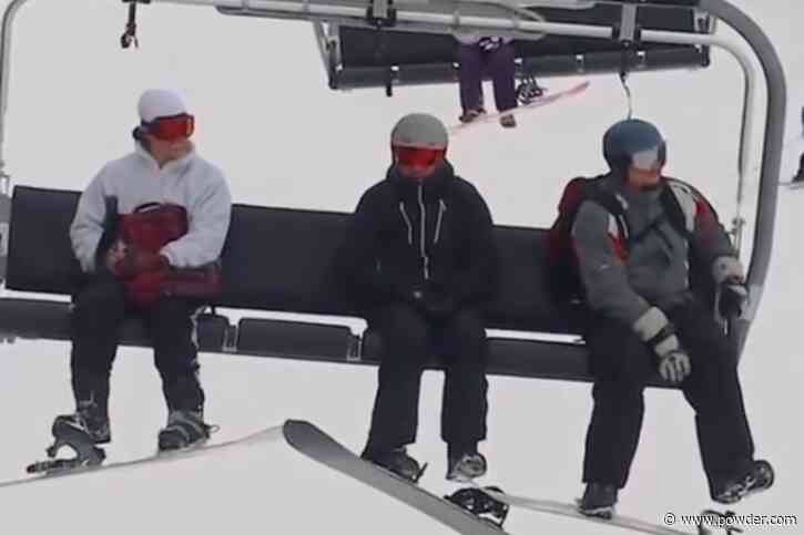 Snowboarder Pranks Chairlift After Eating "Deadly" Bowl Of Chili