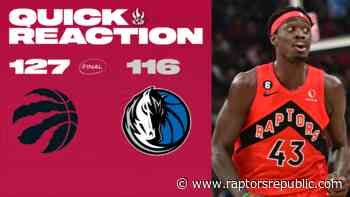 Quick Reaction: Raptors 127, Mavericks 116