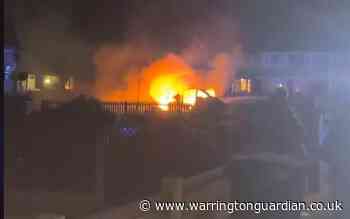 Firefighters tackle car fire on Poplars Ave in Orford