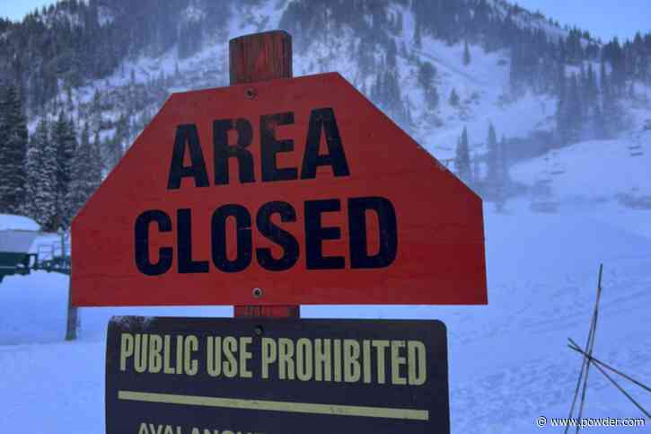 Alta Ski Area Closed For Uphill Travel