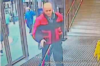 Man wanted by police in connection to theft in Blackpool