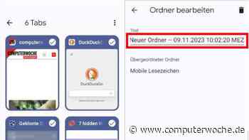 Google Chrome für Android: Alle Tabs als Lesezeichen speichern