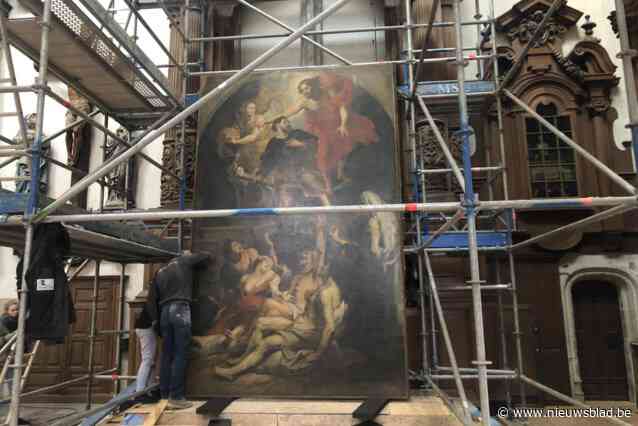 Rubens-schilderij van 400 jaar oud verhuist voor restauratie: “Slechts zesde keer ooit dat schilderij Sint-Martinuskerk verlaat”