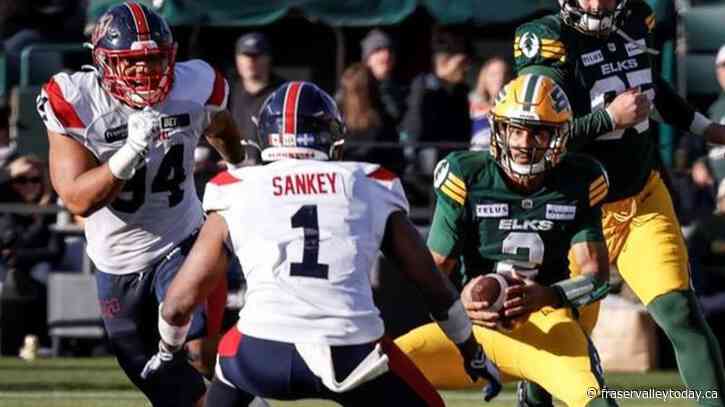 Alouettes linebacker Sankey doesn’t see his team as underdog to Toronto in East final