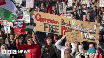 Where will Scotland's pro-Palestinian demos be held on Armistice Day?