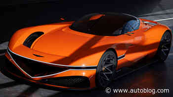 Genesis X Gran Berlinetta in Magma the latest Vision Gran Turismo Concept