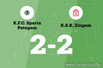 KSK Zingem B sleept gelijkspel uit het vuur in de uitwedstrijd tegen Sparta Petegem B