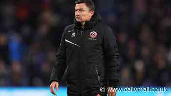 Sheffield United ready to sack their manager Paul Heckingbottom as they cancel his press conference for today - with Chris Wilder primed to take over
