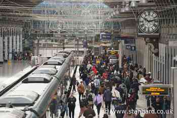 London long-distance train passengers face delays as heavy rain leads to flood warnings