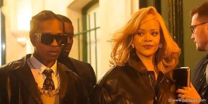 Rihanna & A$AP Rocky Look So Stylish for Meeting With French President Emmanuel Macron